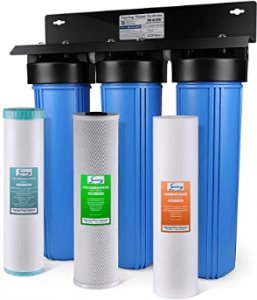 best water softeners to remove iron -Spring WGB32BM 3-Stage Whole House Water Filtration System 